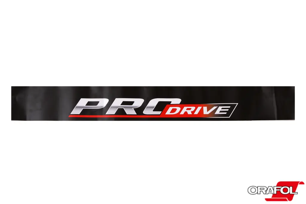 наклейка на лобове скло 17*136см PRO drive чорна 