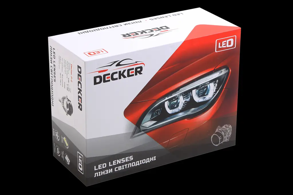 лінза універсальна Bi LED 78*100*155мм 