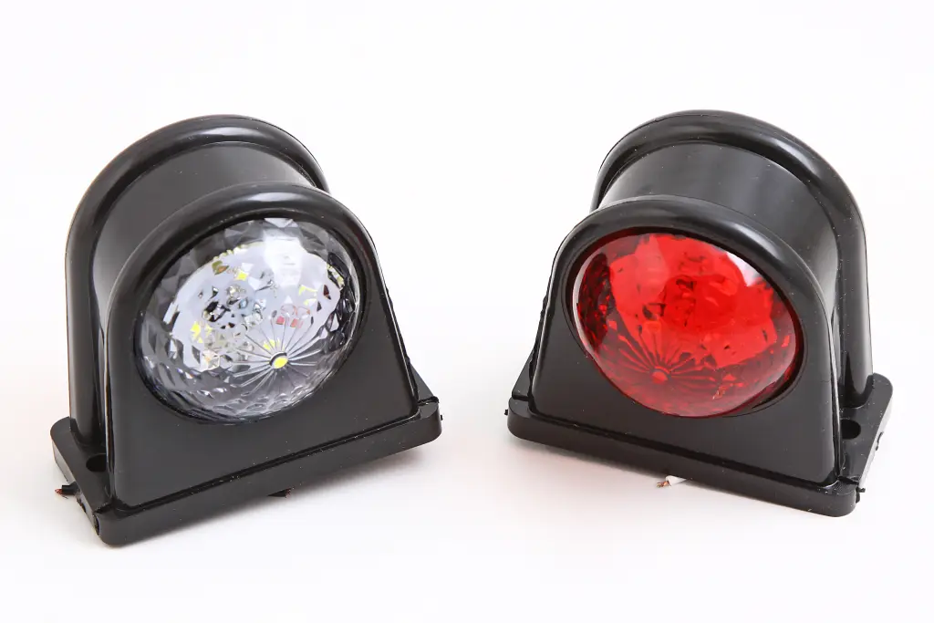 фонарь габаритный боковой чебурашка 8см LED красный/белый (2 шт.)