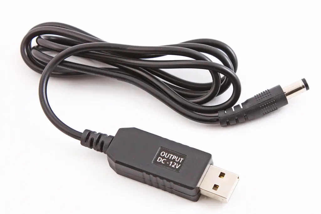 кабель для WiFi роутера USB - DC 5В - 12В 0.9м *Blackout*. Photo 2