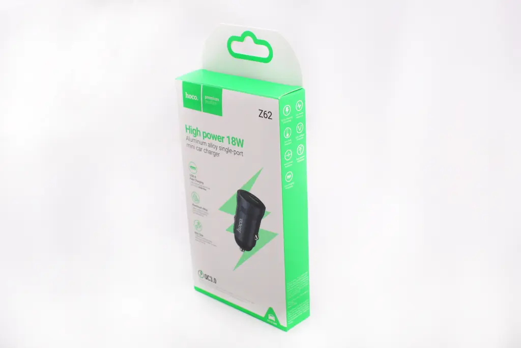 зарядка в прикурювач 1USB QC 18Вт 