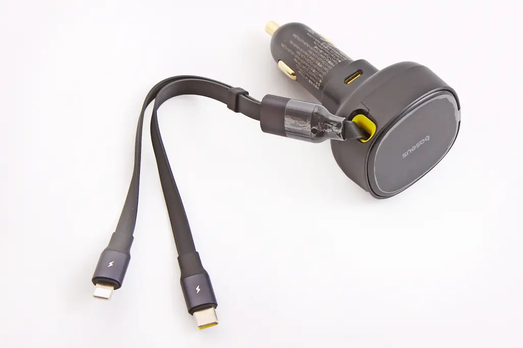 зарядка в прикурювач 1Type-C QC 60Вт 