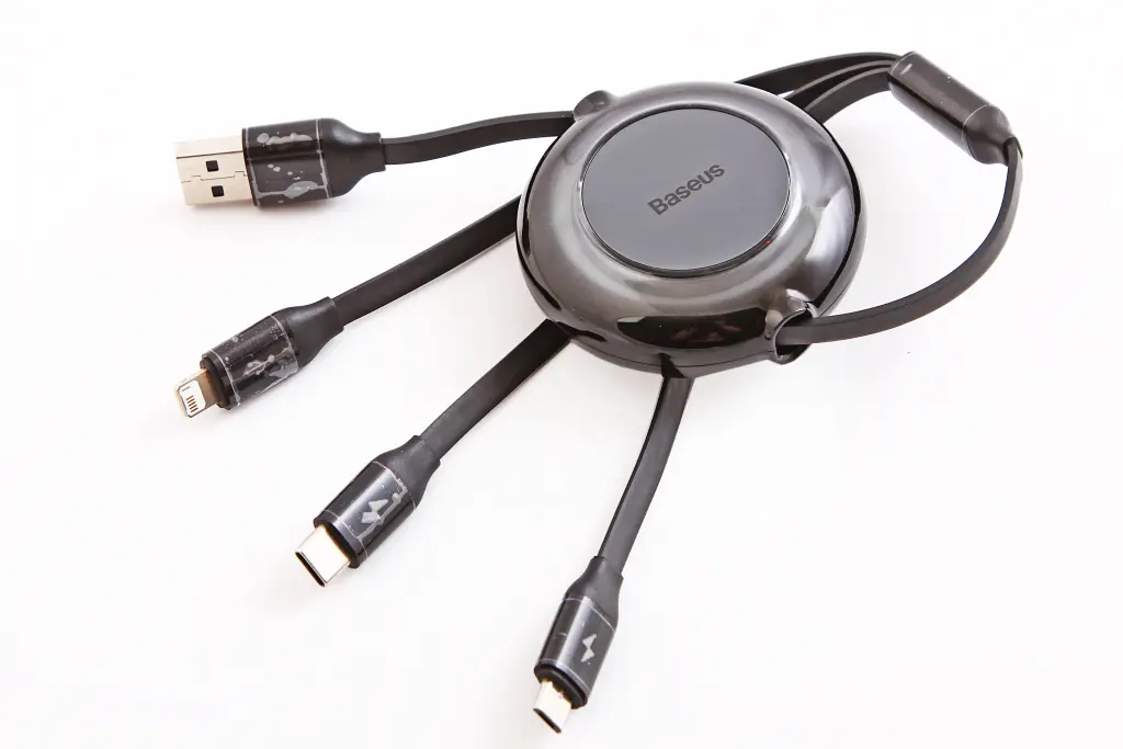 кабель USB - iPhone + Type-C + Type-C 3.5A 1.1м 