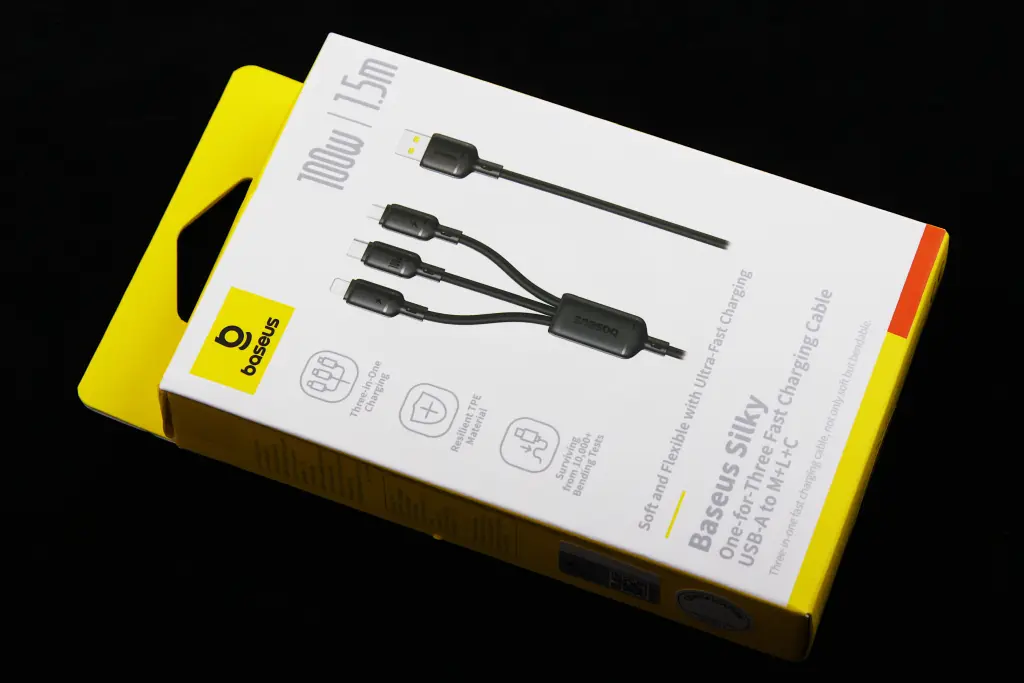 кабель USB - iPhone + microUSB + Type-C 100Вт 1.5м 