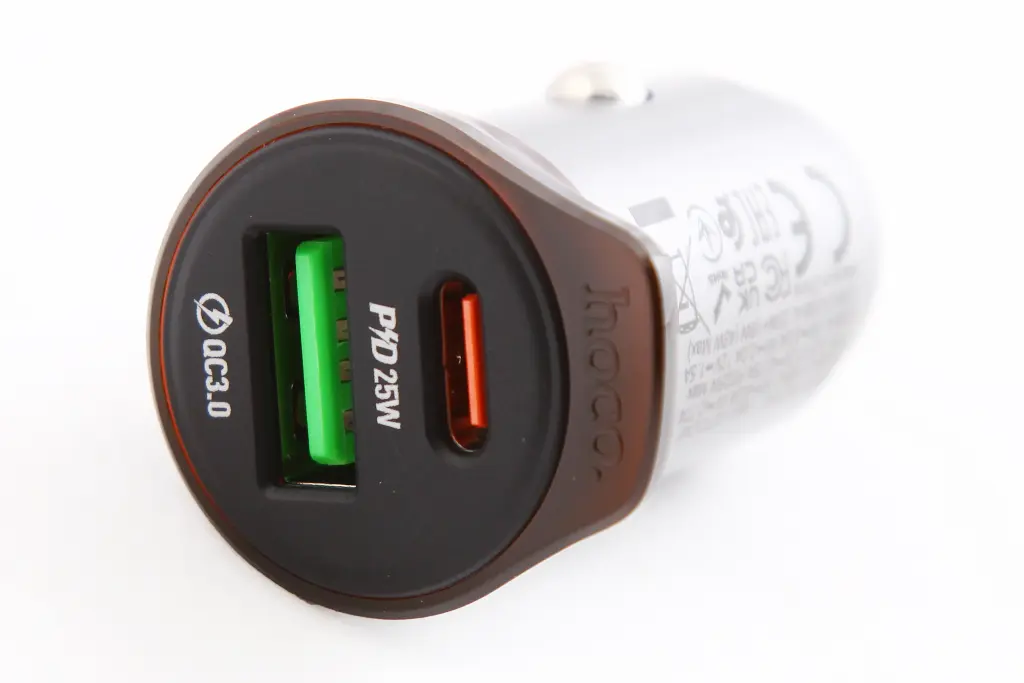 зарядка в прикурювач 1USB/1Type-C QC 43Вт 