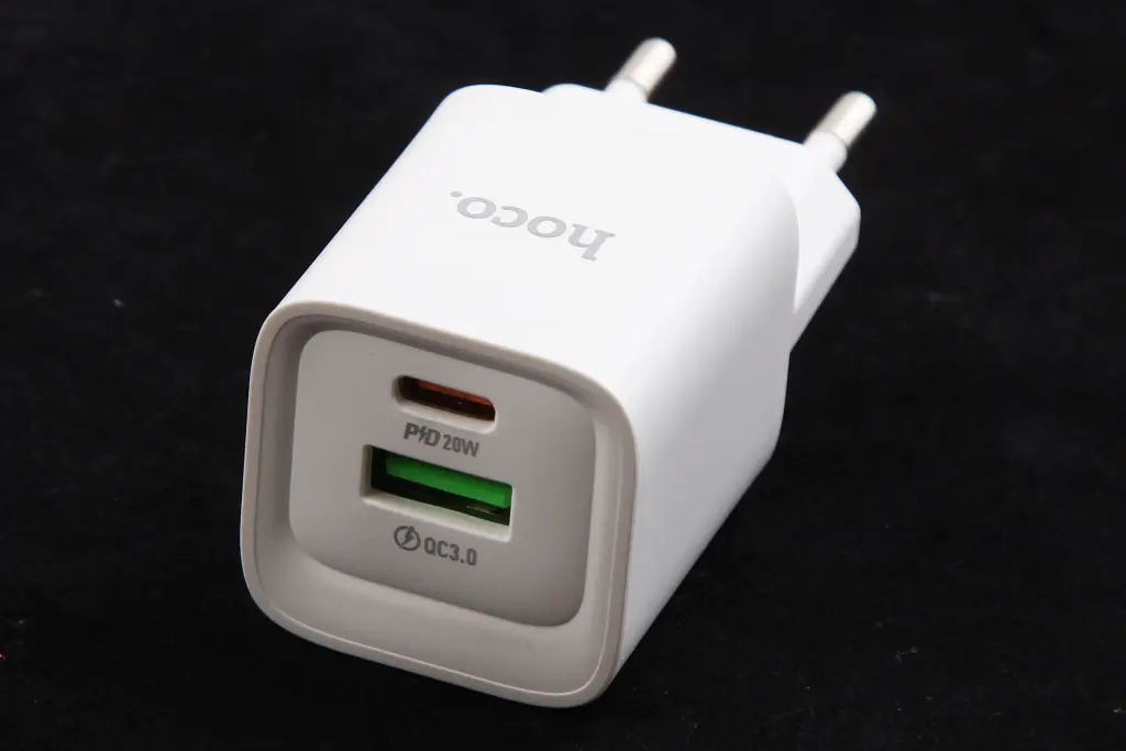зарядка 220В 1USB/1Type-C QC 20 Вт 