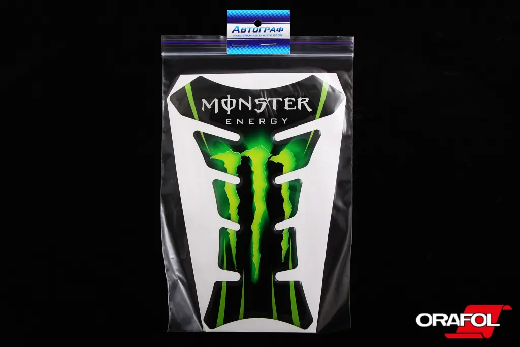 наклейка Мото на бак силікон Monster Energy 