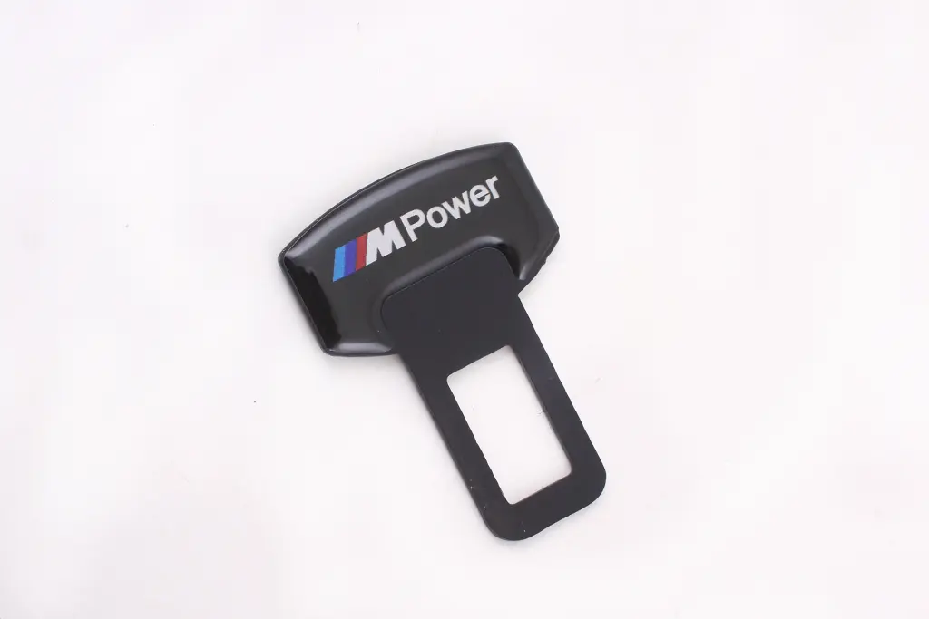 застежка ремня безопасности заглушка метал. черная BMW M-Power